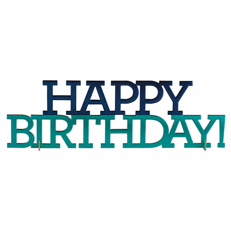 Centerpiece HBD Blue Foil