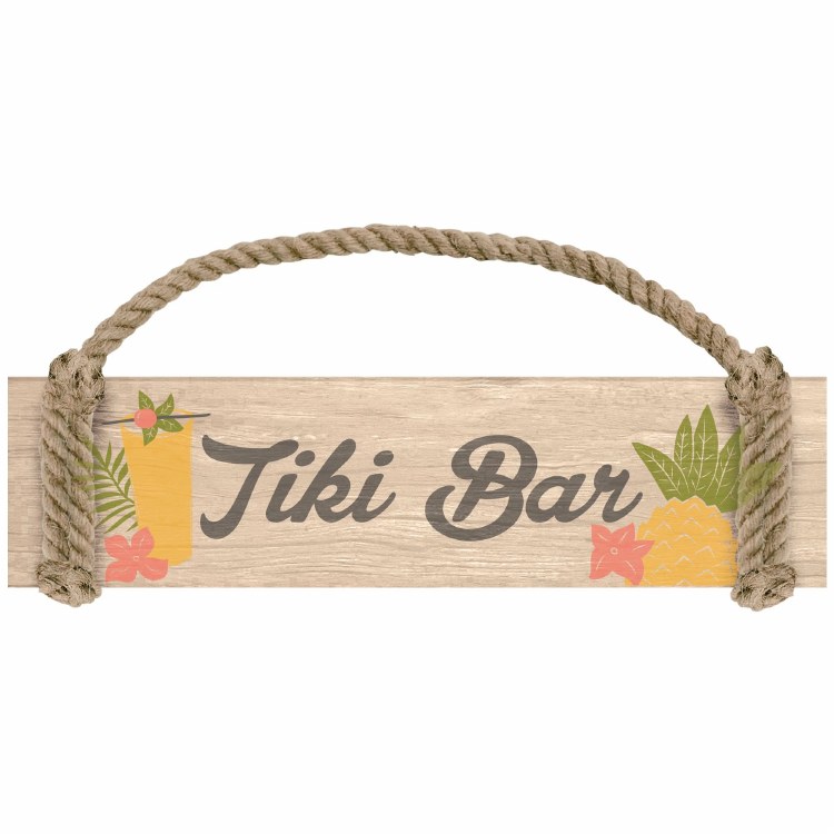Tiki Bar Hanging Sign