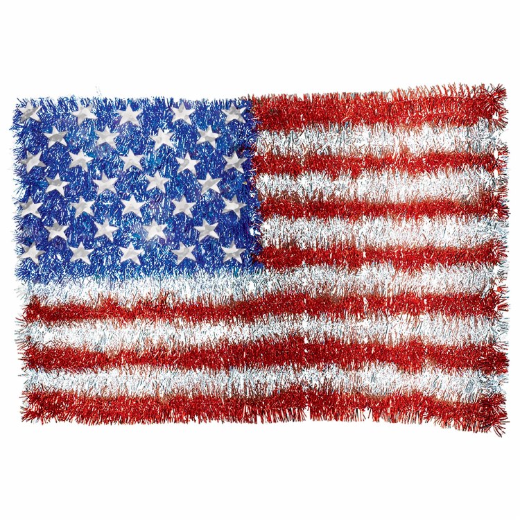 Tinsel American Flag