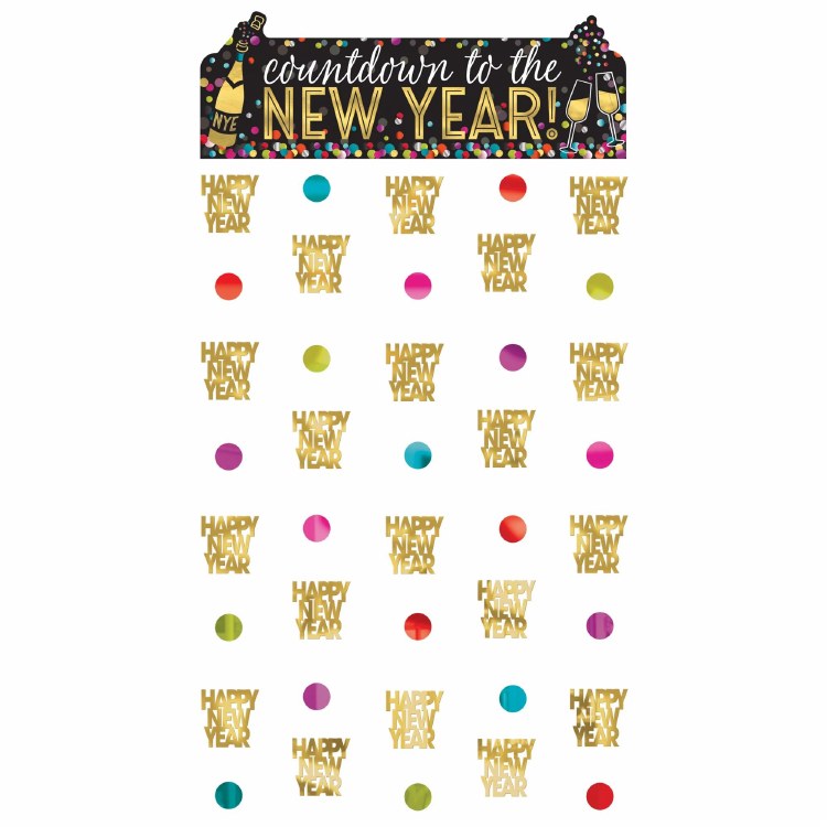Confetti New Year Door Curtain