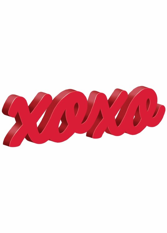 Sign XOXO Wood