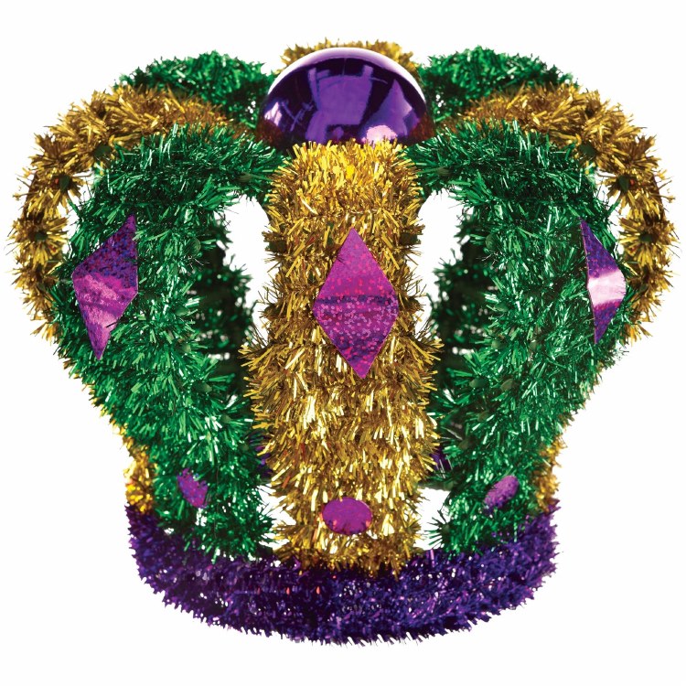Mardi Gras 3D Tinsel Crown