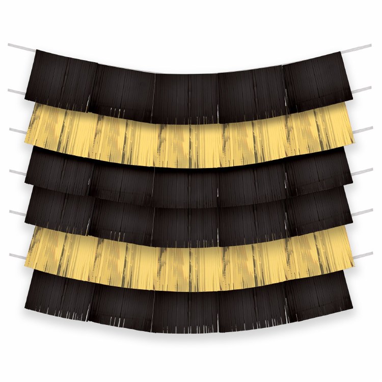 Backdrop Black And Gold 9pk