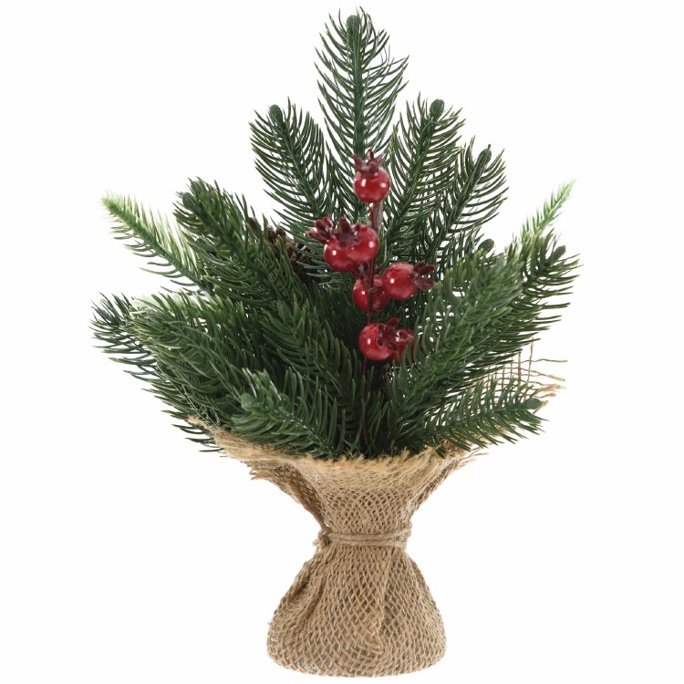 Tabletop Decor Faux Pine 10"