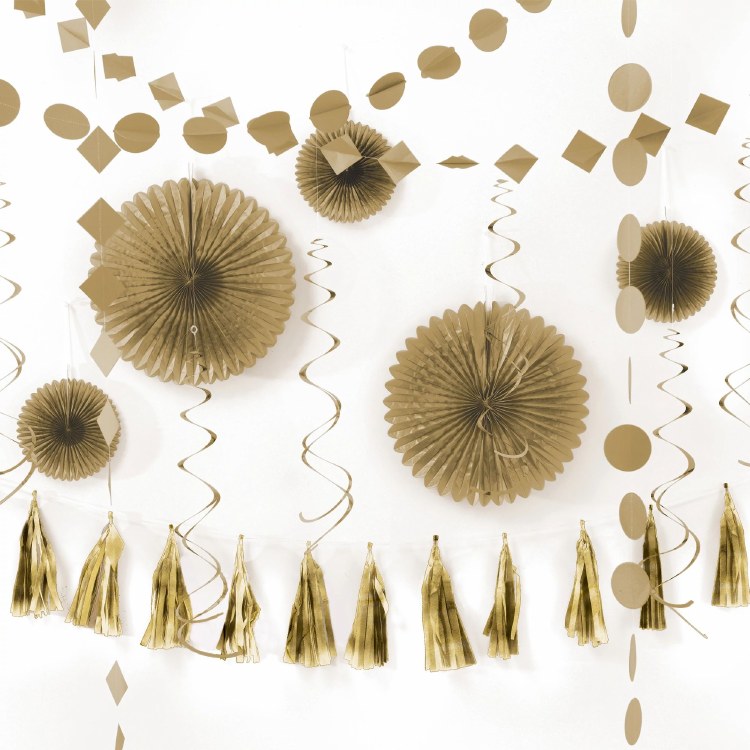 Decor Kit Paper And Foil Gold