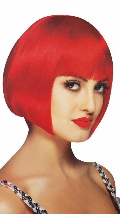 Wig Sassy Neon Red