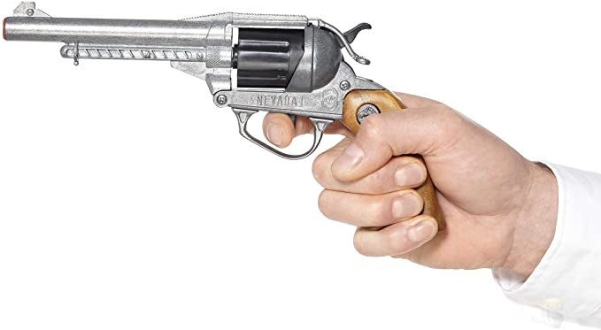 Pistol Gun Silver Nevada Western Style