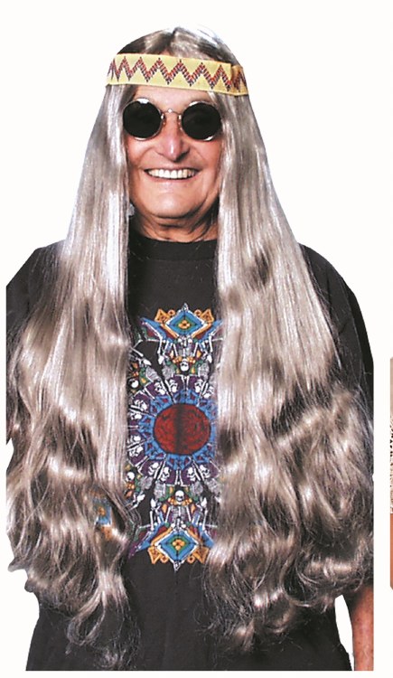 Wig Hippie w/Detach HB Grey