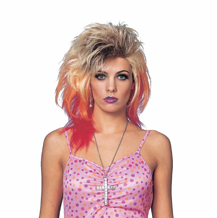 Wig 80's Glam Multicolor