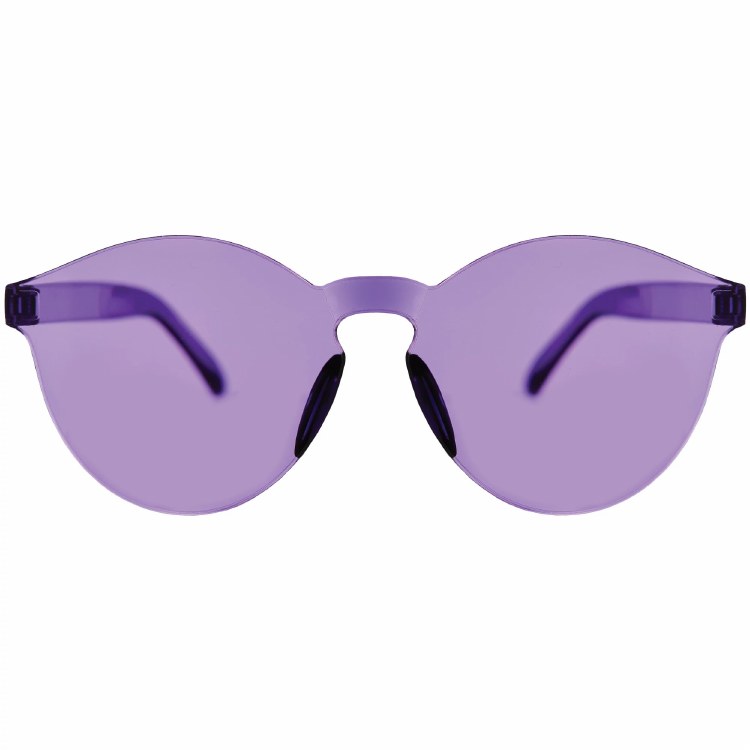 Frameless Colored Glasses Purple