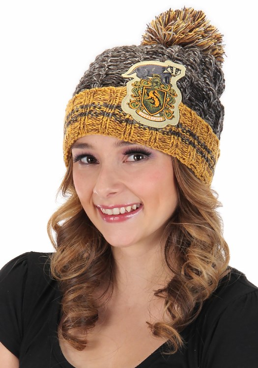 Beanie w/ Pom Hufflepuff