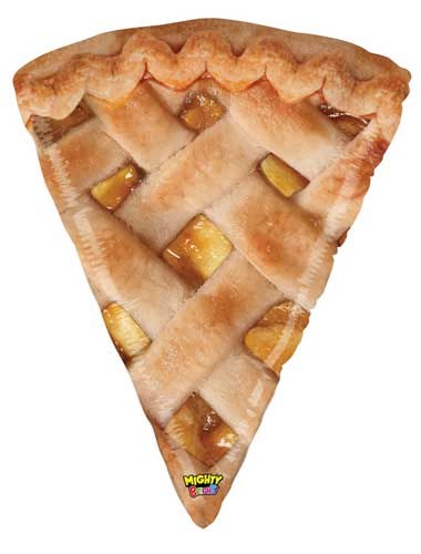 Pie Slice, Apple • Jumbo 34" Mylar Helium Balloon