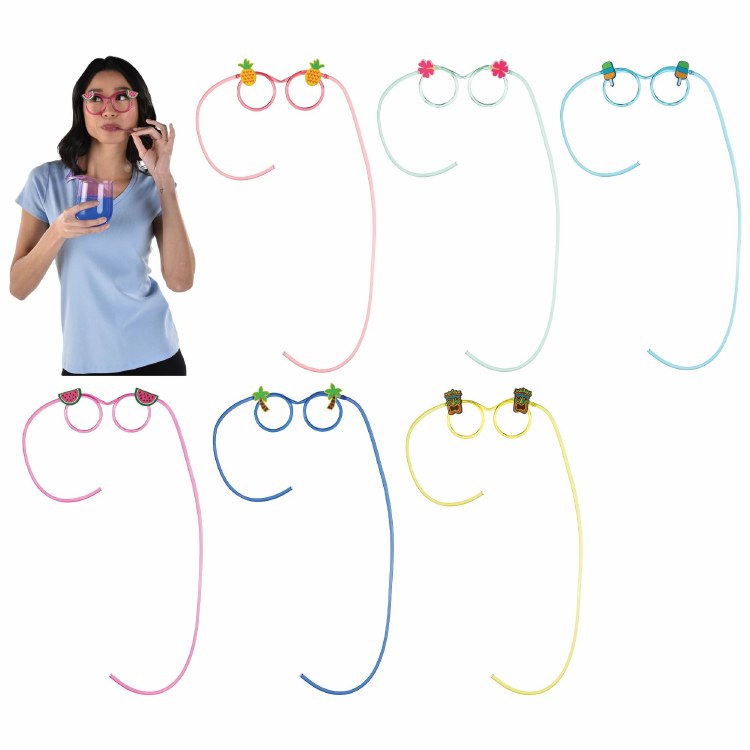Funny Summer Straw Glasses