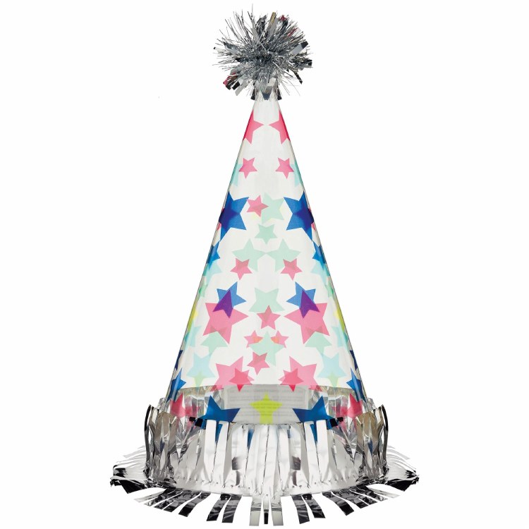 Modern BDay Cone Hat