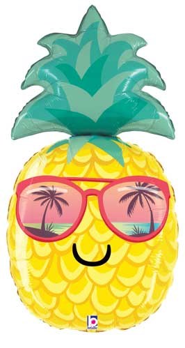 Pineapple, Cool Guy Shape • Jumbo 30&quot; Mylar Helium Balloon