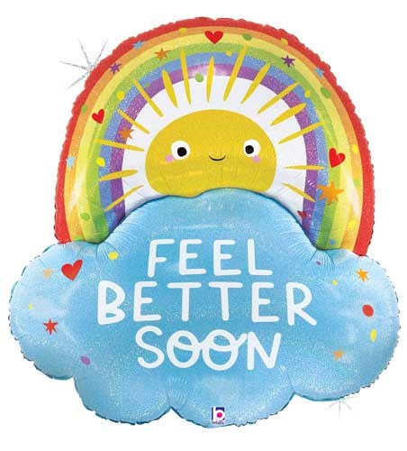 Feel Better Soon, Sunshine • Jumbo 26" Mylar Helium Balloon