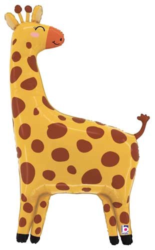 Jungle, Safari • Giraffe Shape • Jumbo 41" Mylar Helium Balloon