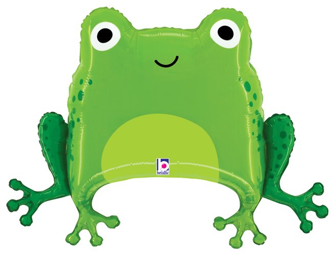 Jungle, Safari • Frog Shape  • Jumbo 28" Mylar Helium Balloon