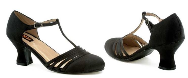 Heels Satin Black 10