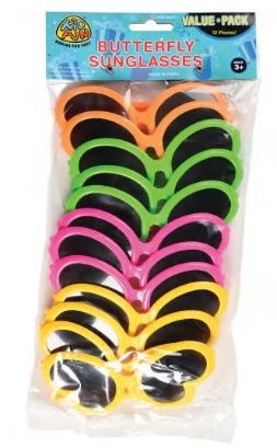 Butterfly Sunglasses 12pk