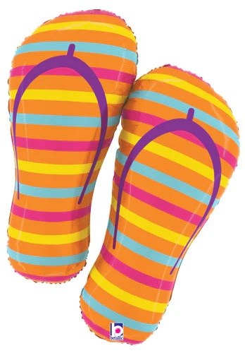 Summer Flip Flops Shape • Jumbo 30" Mylar Helium Balloon