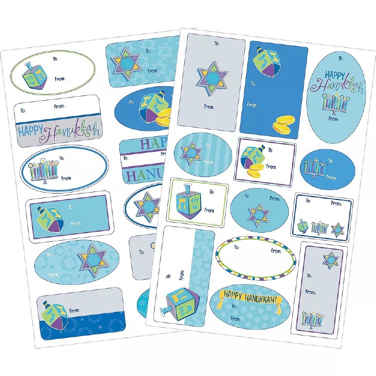 Hanukkah Gift Tag Pad