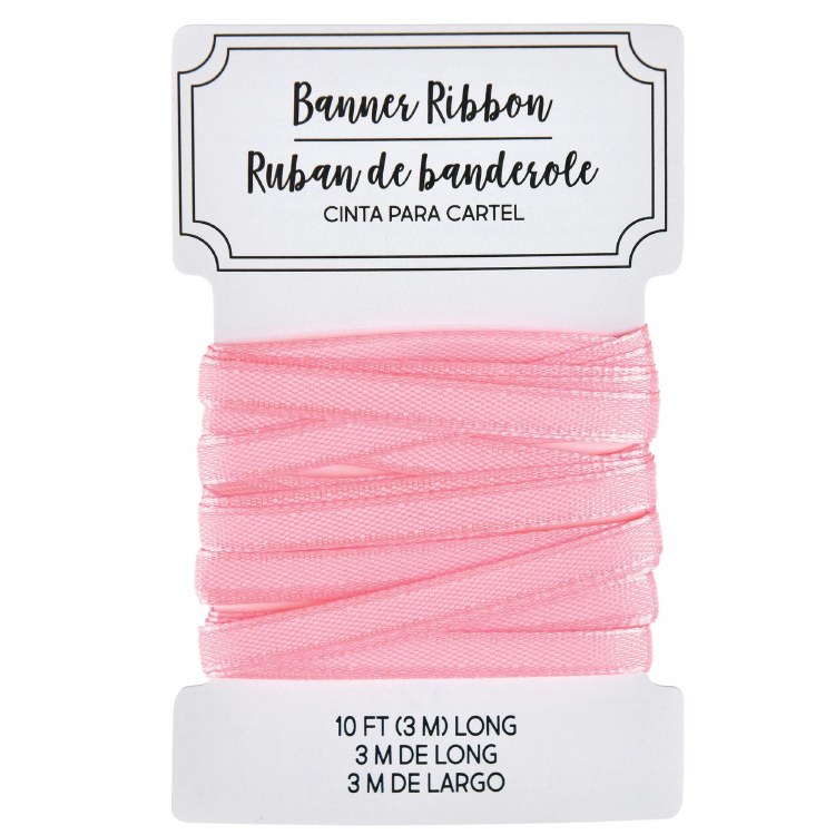 Banner Ribbon CYO Pink