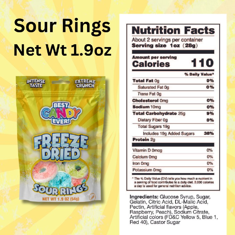 Candy Freeze Dried Sour Rings