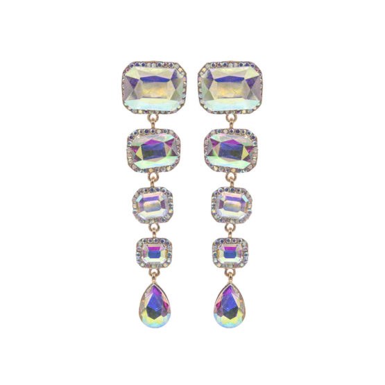 Earring Chandelier Gold AB