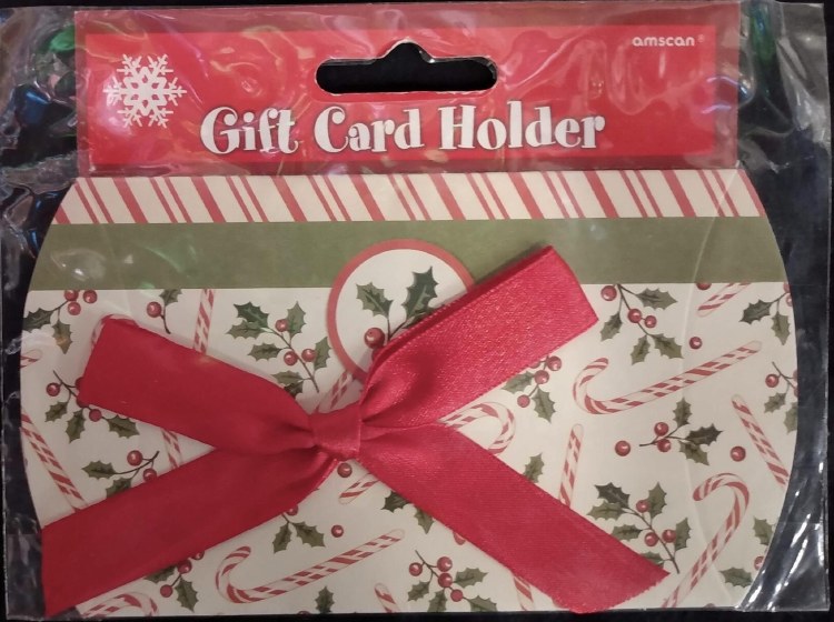 Gift Card Holder Candy Cane