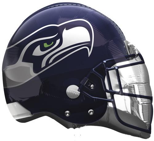 Sports, Football Seahawks Helmet Shape • Jumbo 21" Mylar Helium Balloon