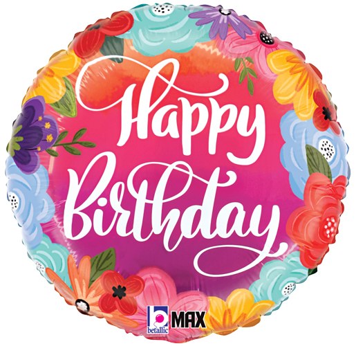 MYLR HB Flowers Bright 18"