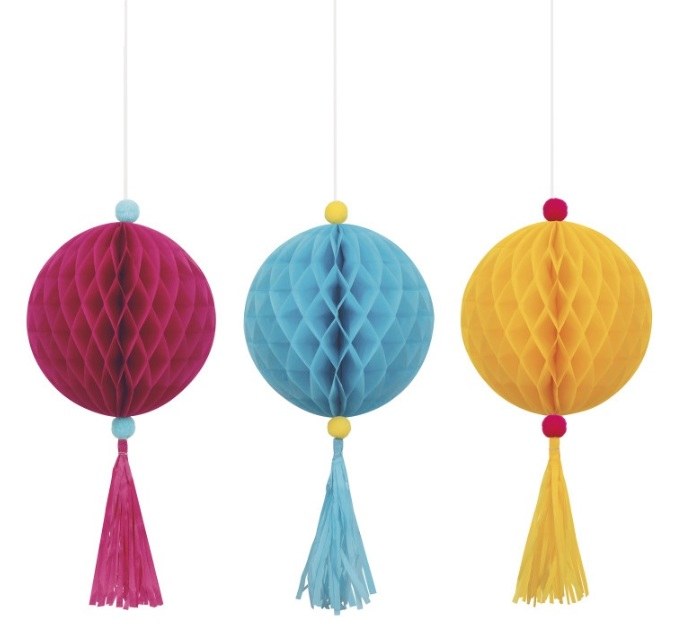 Fiesta Honeycomb Decor 3ct