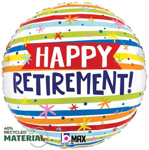 MYLR Retirement Stripes 18"