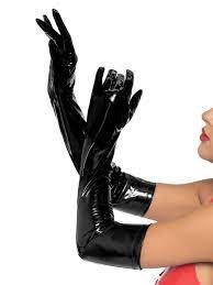 Black Vinyl Gloves Lg