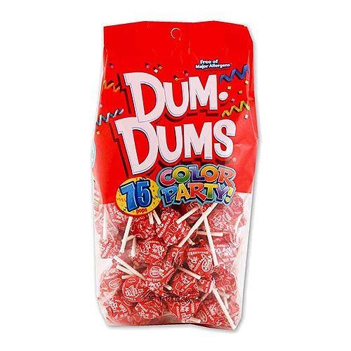Candy Dum Dums 75ct Red