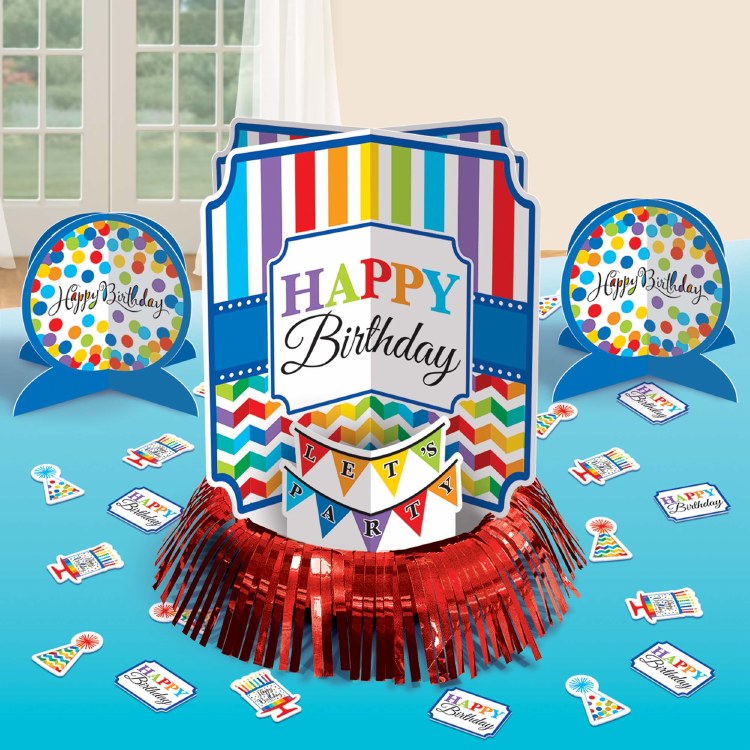 Bright Birithday Tbl Decor Kit