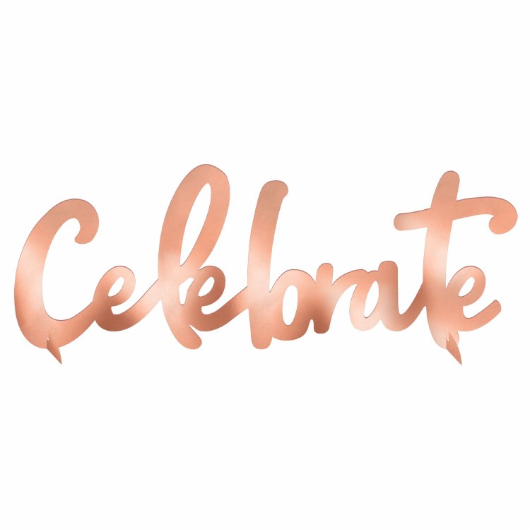 Centerpiece Foil Blush Birthday