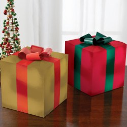 Gift Box Table Decorations 4pk