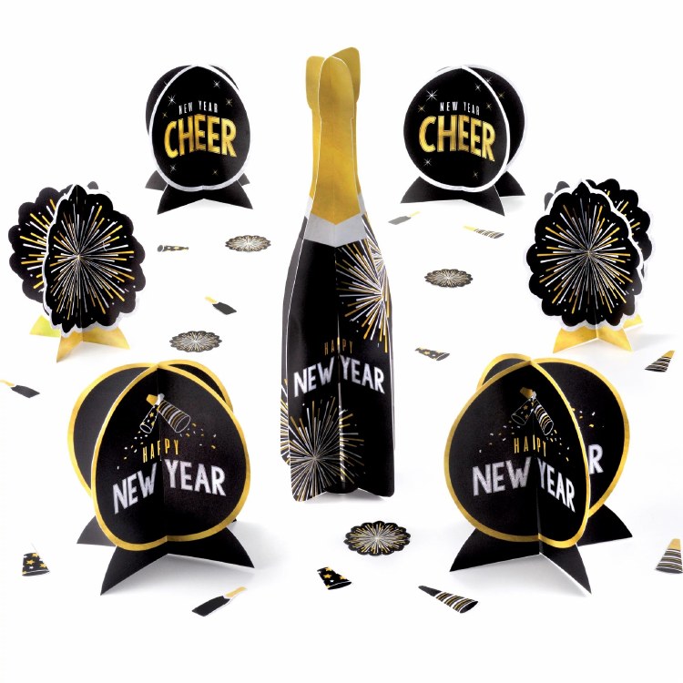 Happy NY Table Decor