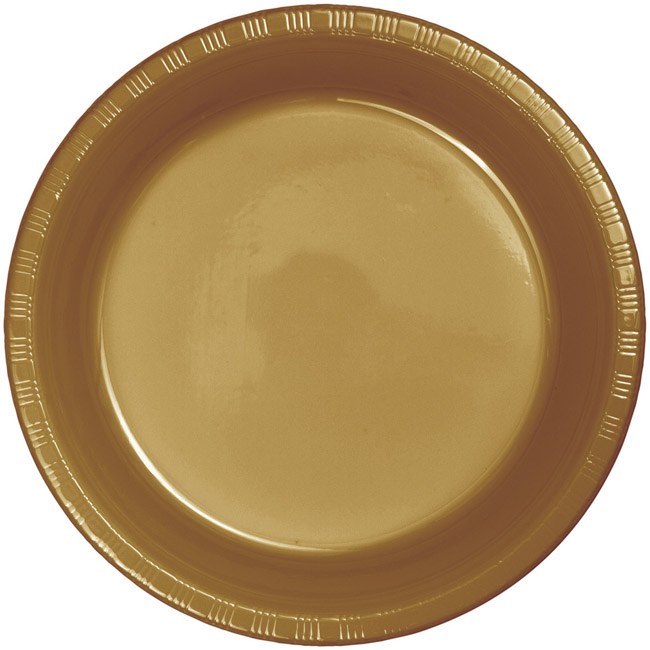 Glittering Gold 7" Pl Plates