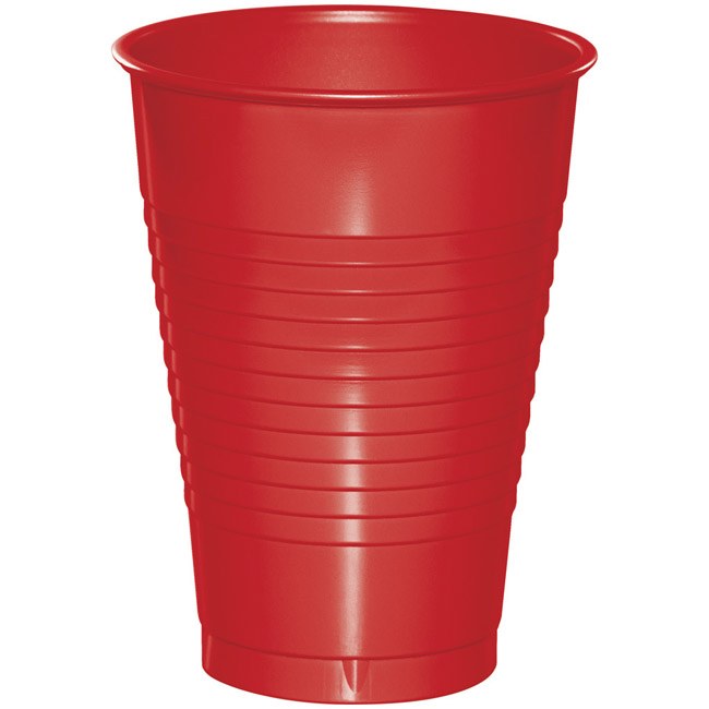 Classic Red 12oz Pl Cups