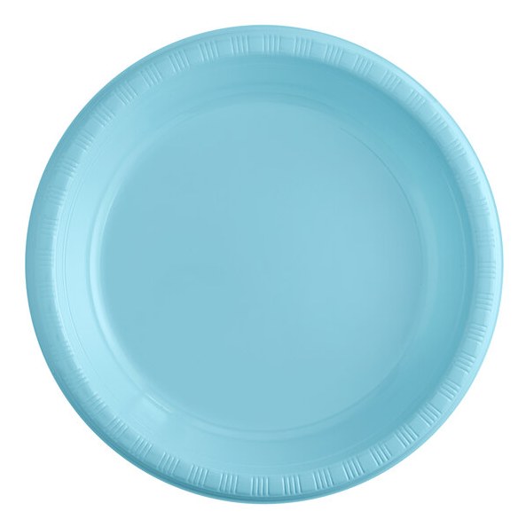 Pastel Blue 10" Pl Plates 20pk