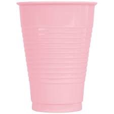 Classic Pink 12oz Plastic Cups 20ct