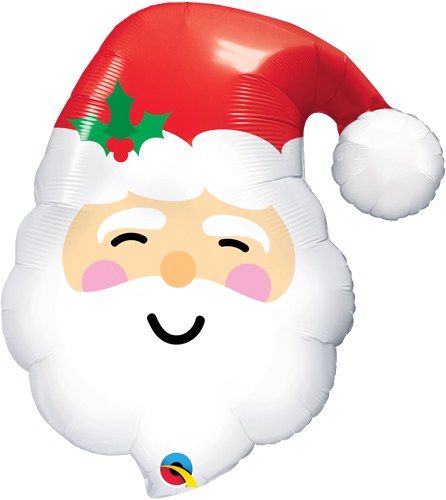 MYLR Santa Face Qualatex 32"