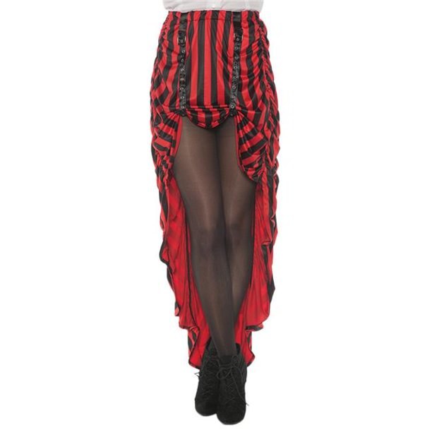 Steam Punk/Pirate Skirt Red/Blk S