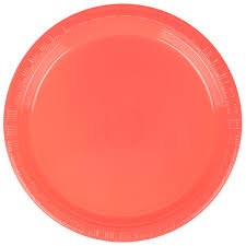 Coral 7in Plastic Plates 24ct