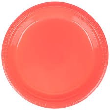Coral 9in Plastic Plates 20ct