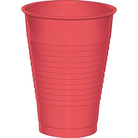 Coral 12oz Plastic Cups 20ct