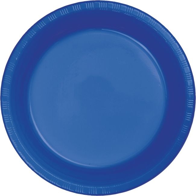 Cobalt 7" Pl Plates 20ct